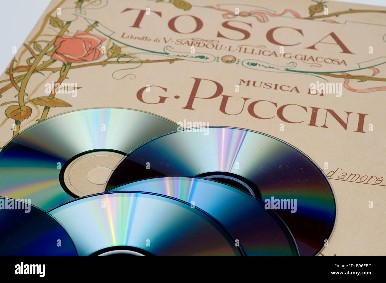 Une feuille de musique de 'Tosca' par Giacomo Puccini Banque D'Images