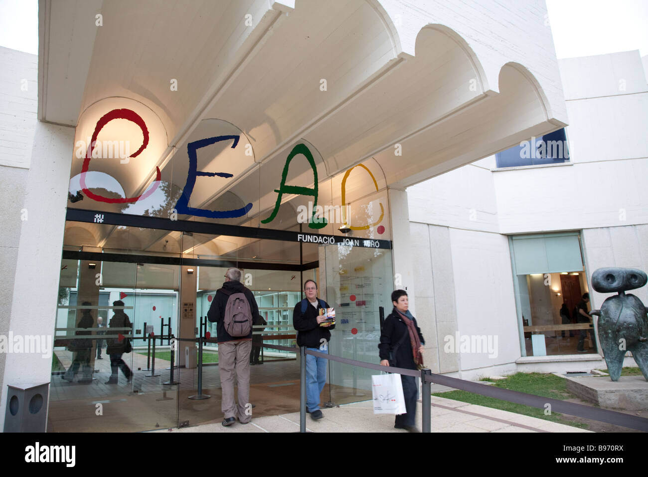 Fundacio Joan Miro, Montjuïc, Barcelone Espagne Banque D'Images