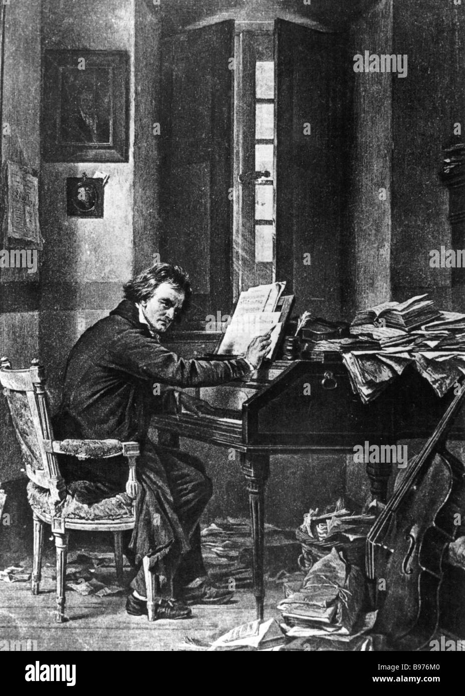 LUDWIG VAN BEETHOVEN compositeur allemand 1770 à 1827 Banque D'Images