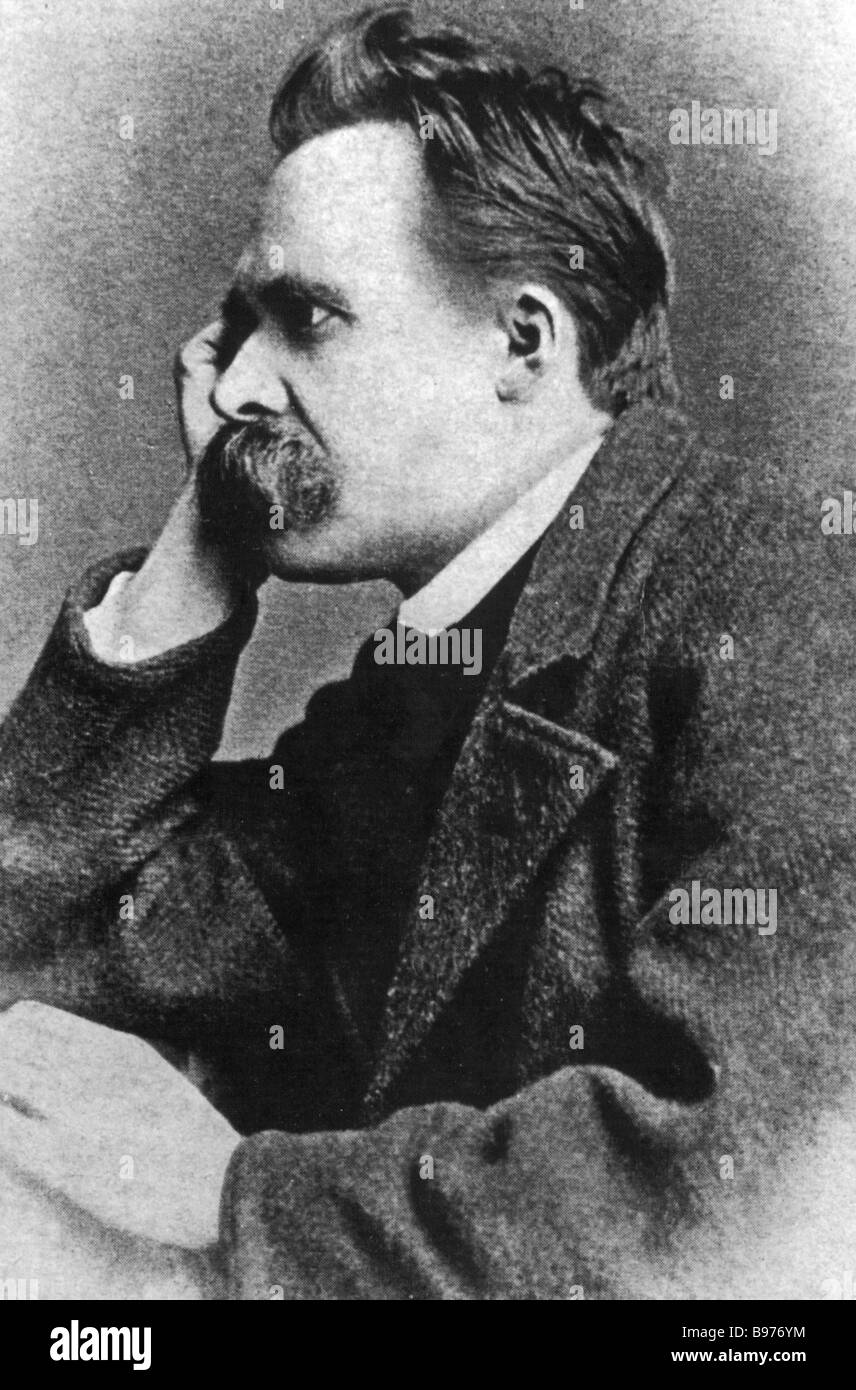 Le philosophe allemand Friedrich Nietzsche 1844 à 1900 Banque D'Images