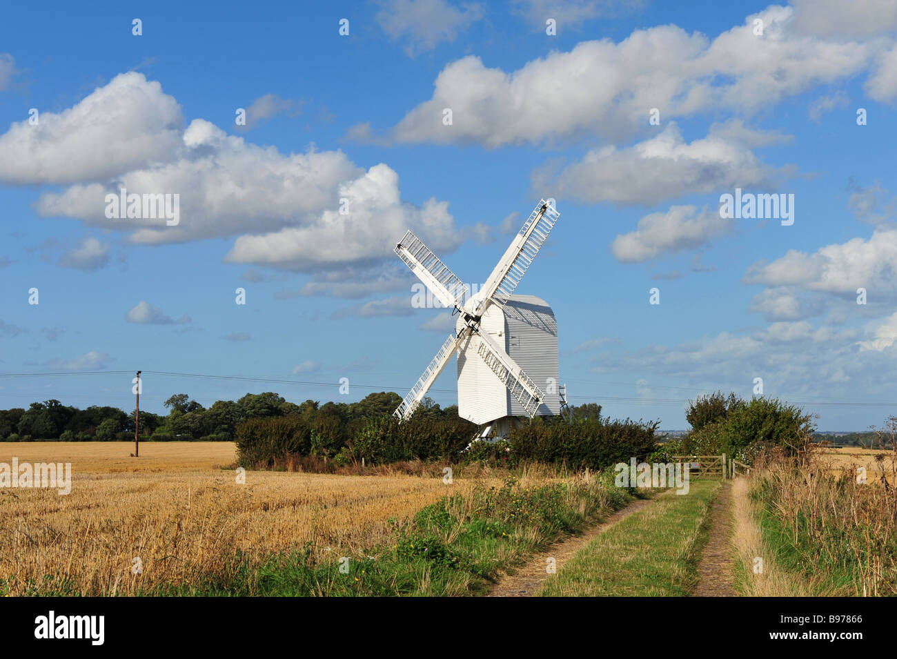 Chillenden moulin, près de Canterbury, Kent, UK Banque D'Images