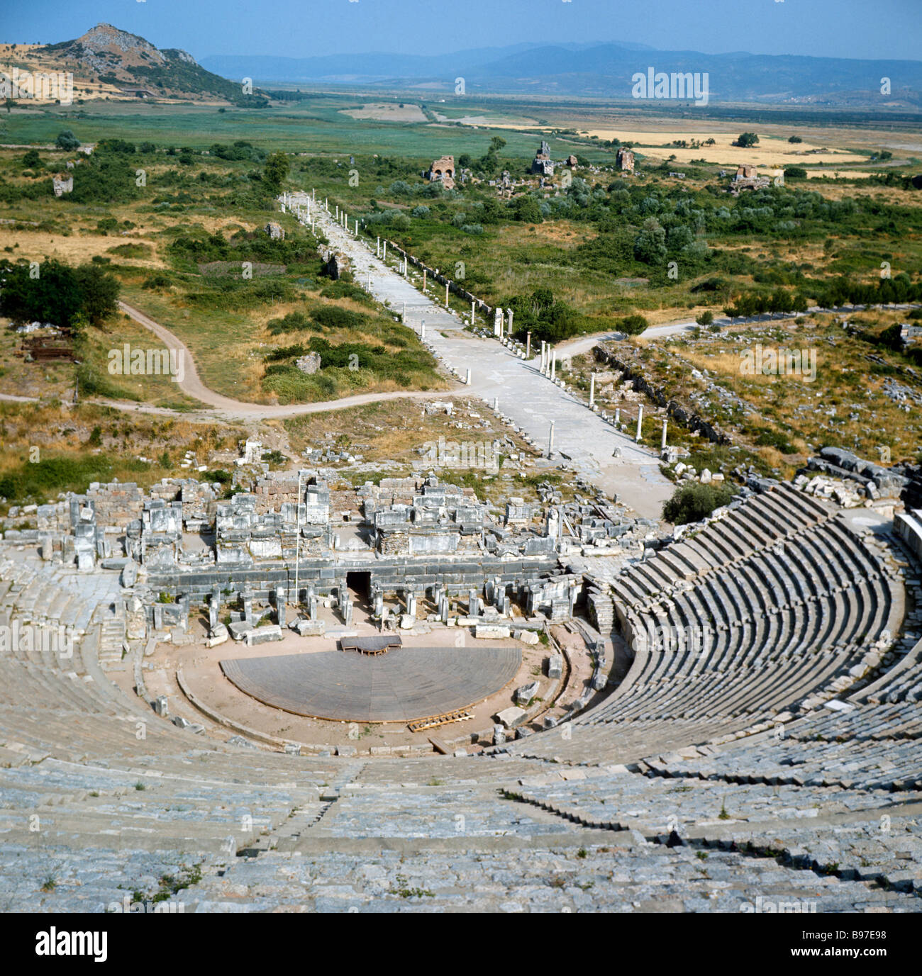 FHCay TR777-10Ephèse le théâtre et façon arcadienne Banque D'Images