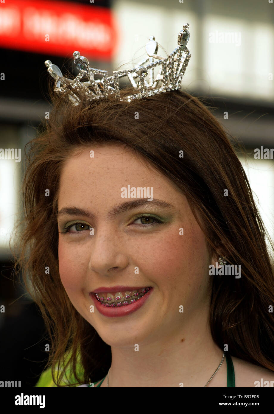 Miss America Teen exceptionnel Banque D'Images