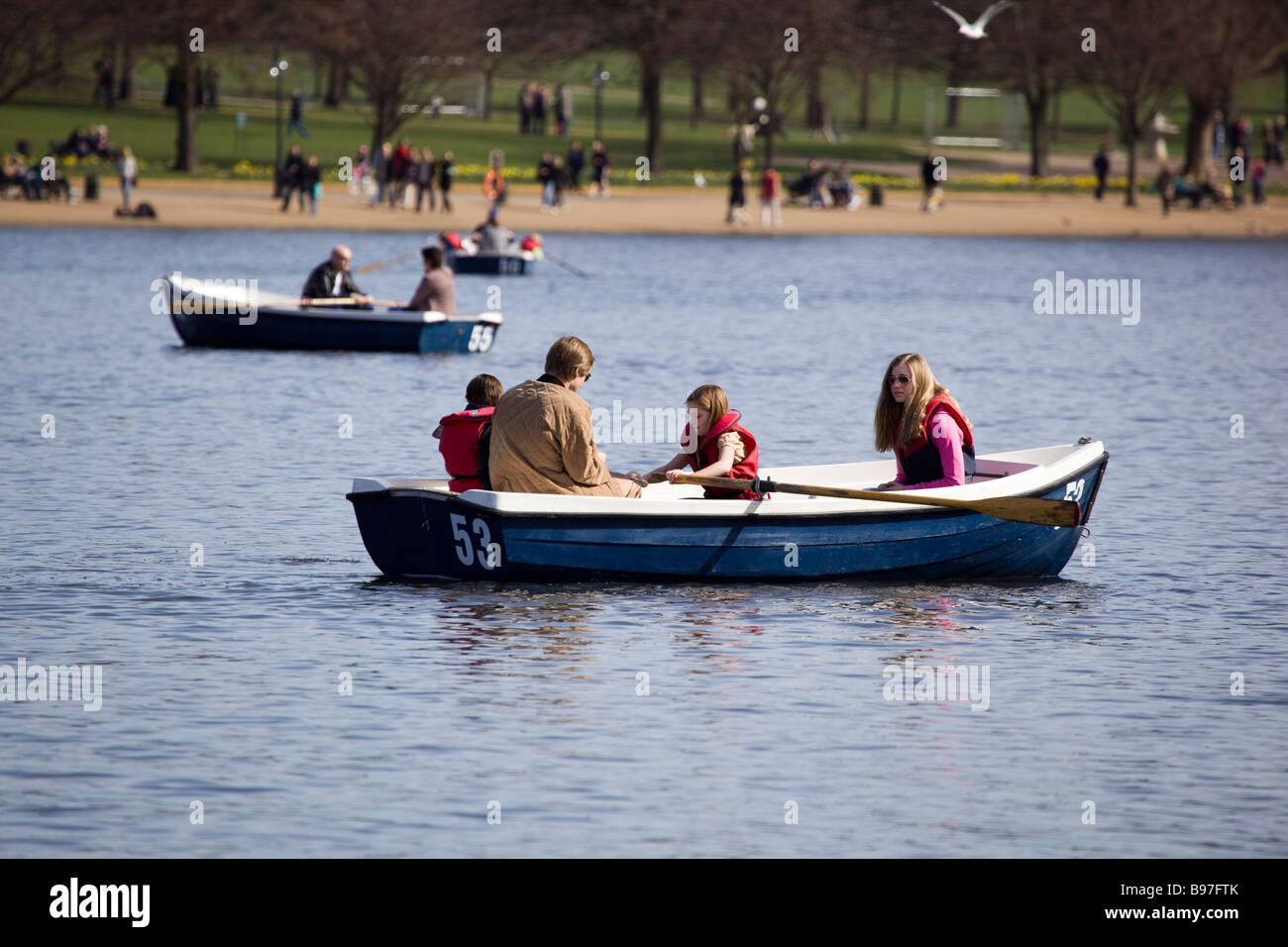 La Serpentine de Hyde Park London Banque D'Images