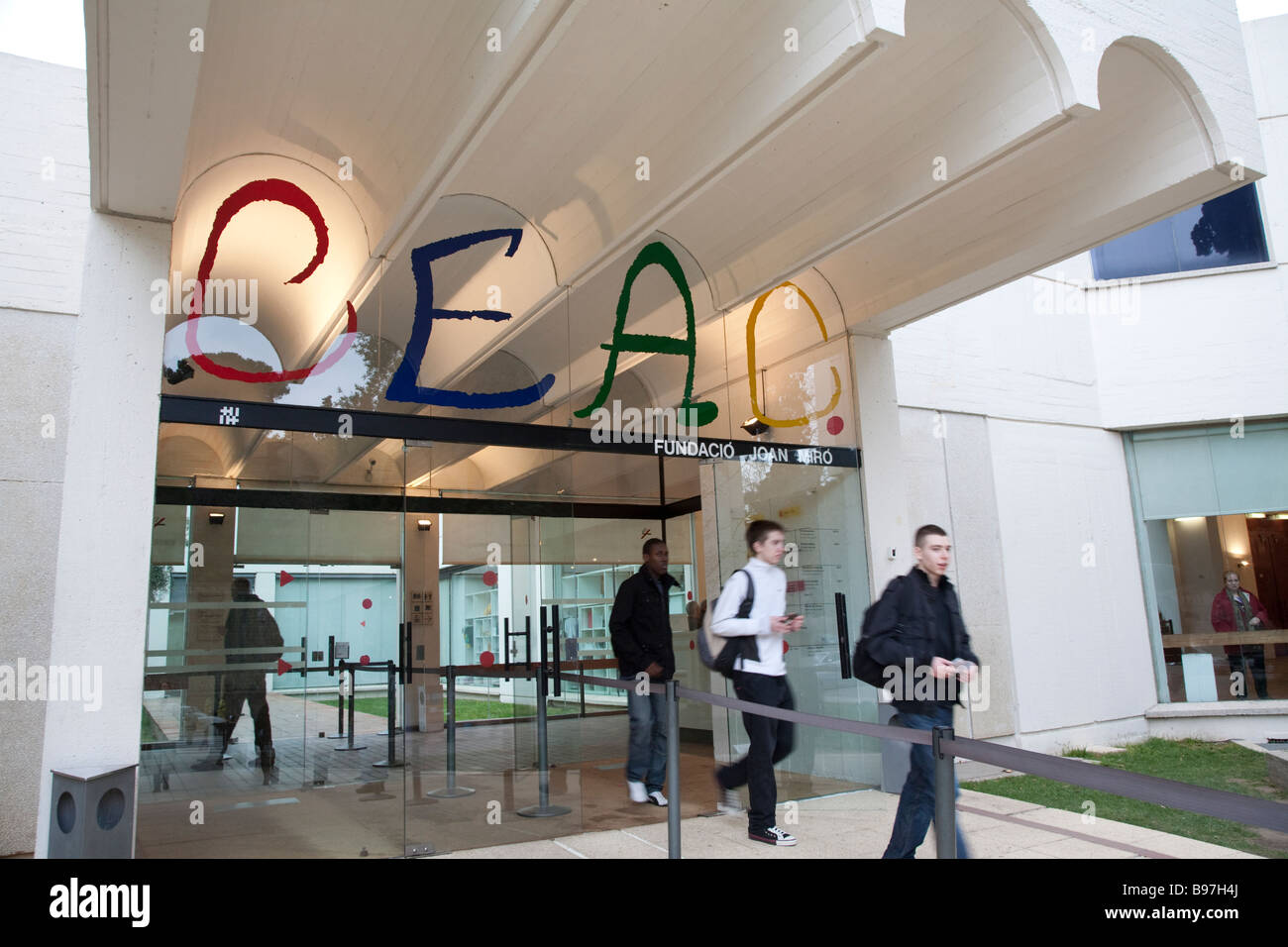 Fundacio Joan Miro, Montjuïc, Barcelone Espagne Banque D'Images