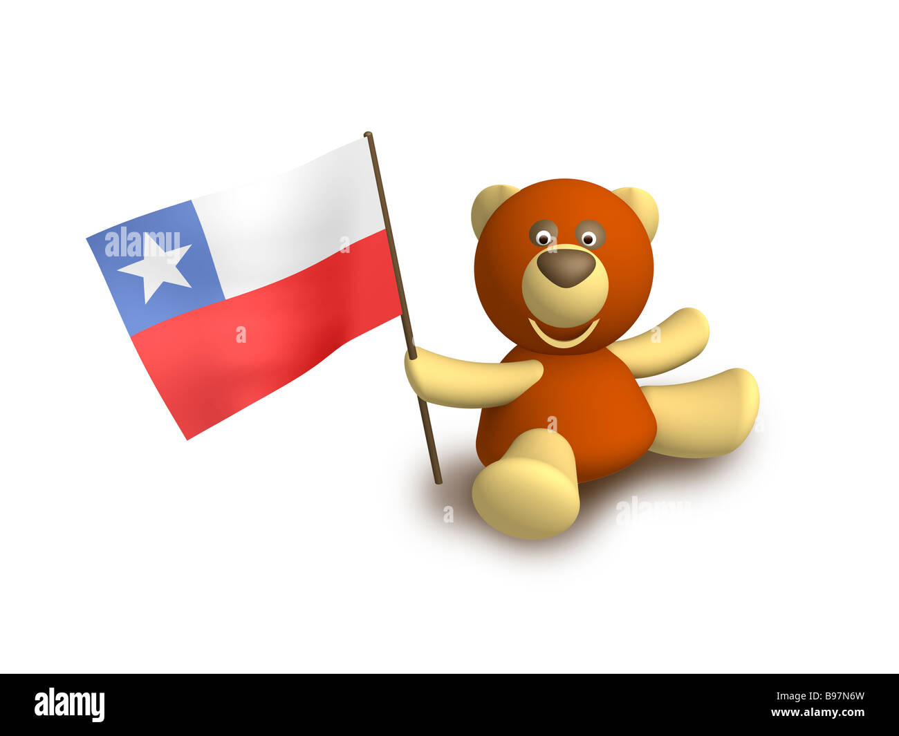 drapeau du Chili Banque D'Images