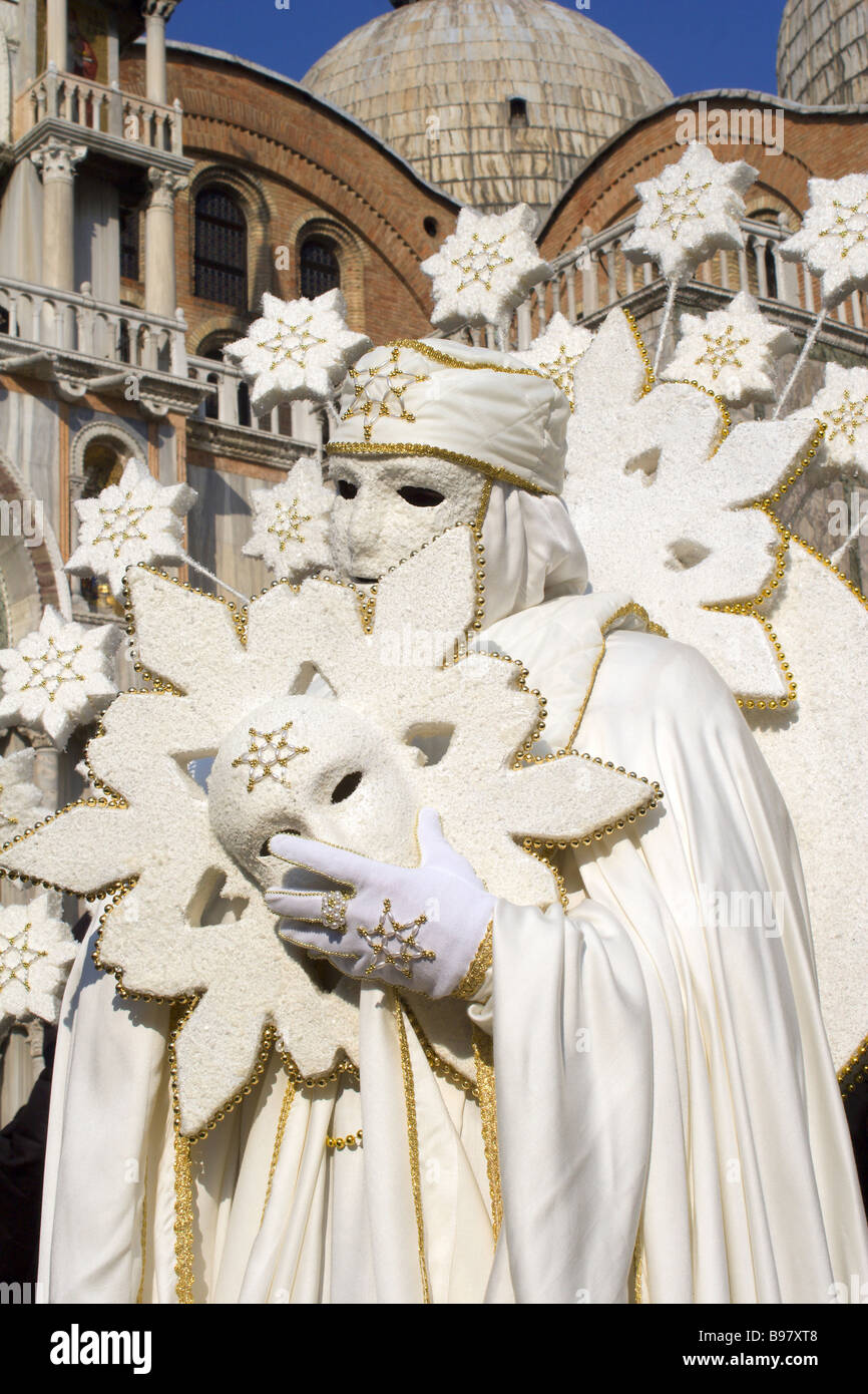 Venise - masque blanc à partir de Carnival Banque D'Images