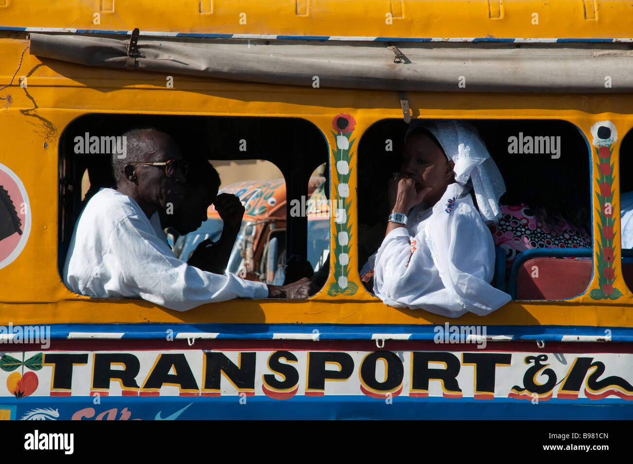 L'Afrique de l'Ouest Sénégal Dakar Transports Banque D'Images