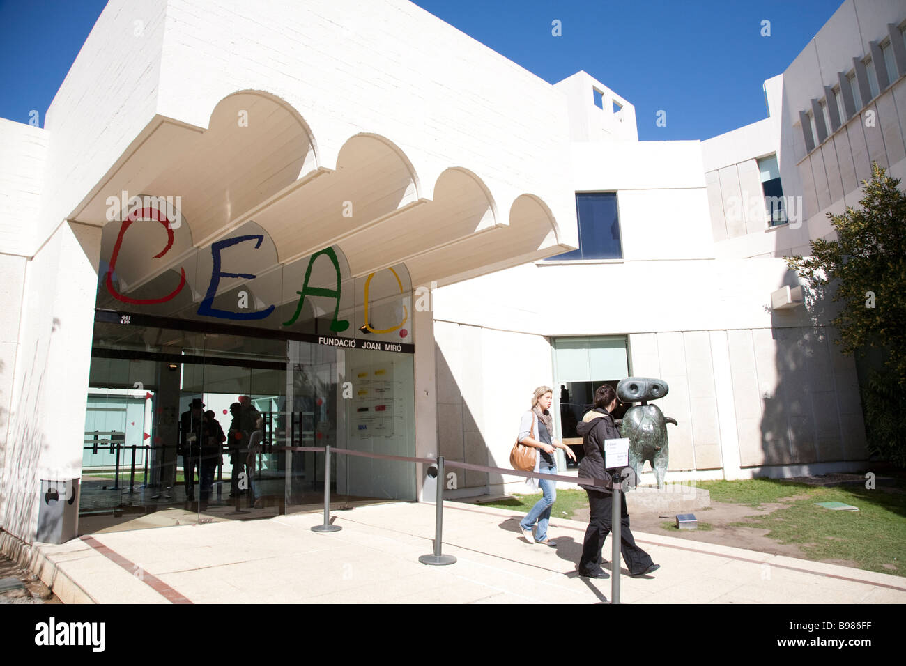 Fundacio Joan Miro Museum Barcelone Espagne Banque D'Images