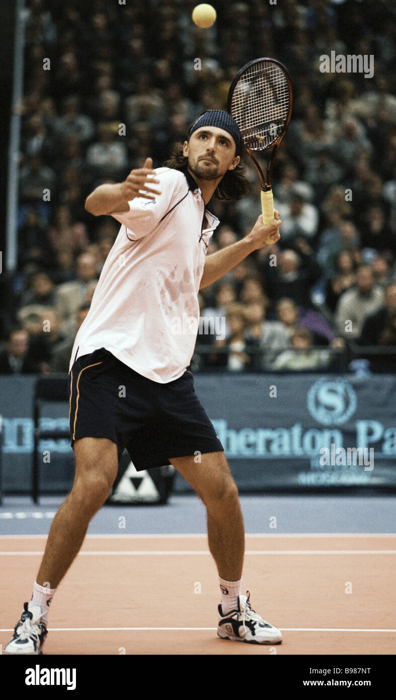 Joueur de tennis croate Goran Ivanisevic Photo Stock - Alamy