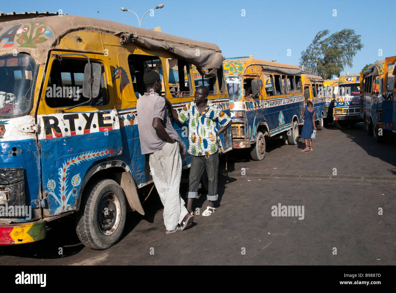 L'Afrique de l'Ouest Sénégal Dakar Transports Banque D'Images