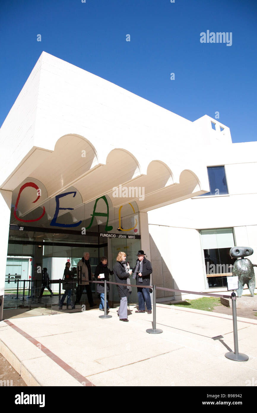 Fundacio Joan Miro Museum Barcelone Espagne Banque D'Images