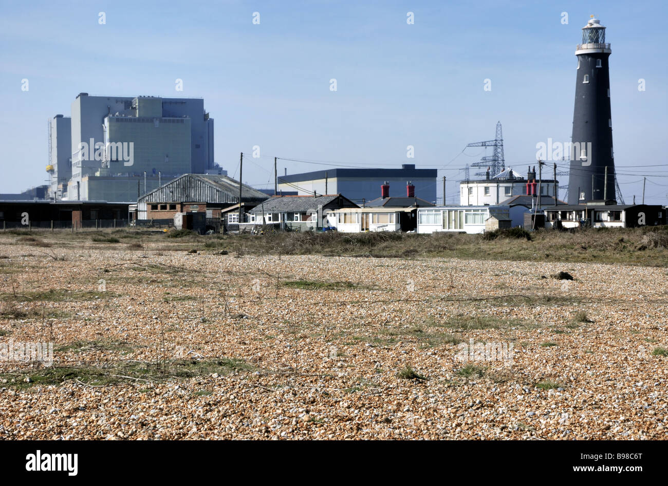 Power Station dormeur et le phare Banque D'Images