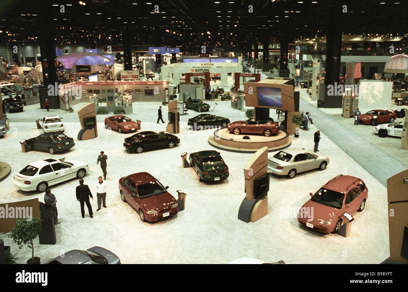 Les automobiles du monde s principaux fabricants au Chicago International Motor Show Banque D'Images