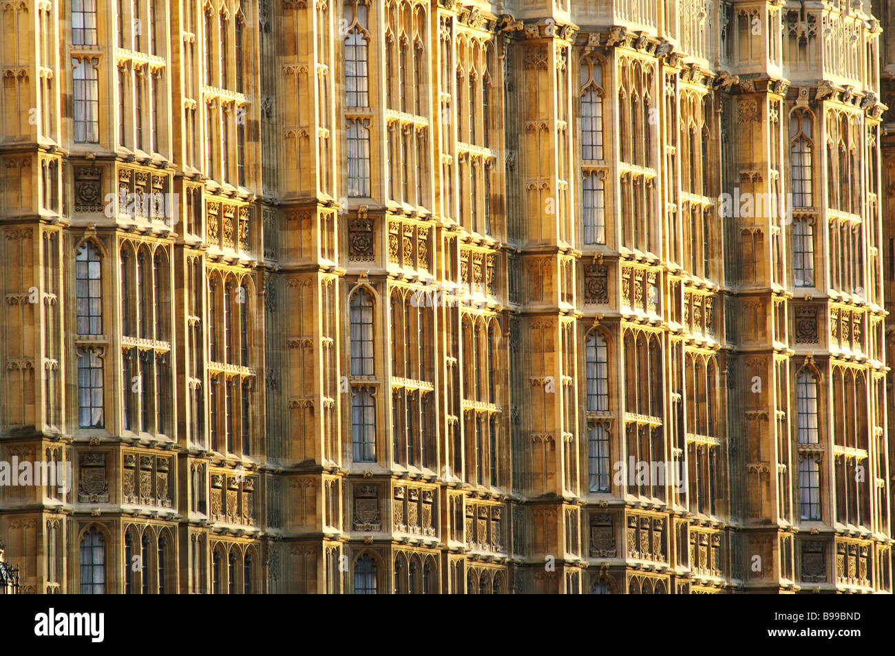 L'architecture victorienne à Londres. La Maison du Parlement Banque D'Images