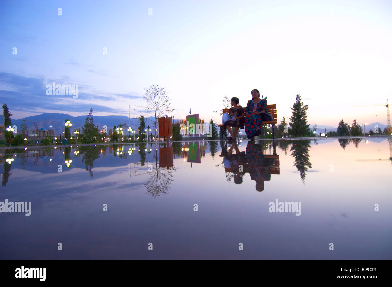 Statue de la personnalité culte Turkmenbashy Turkmenbashi Banque D'Images