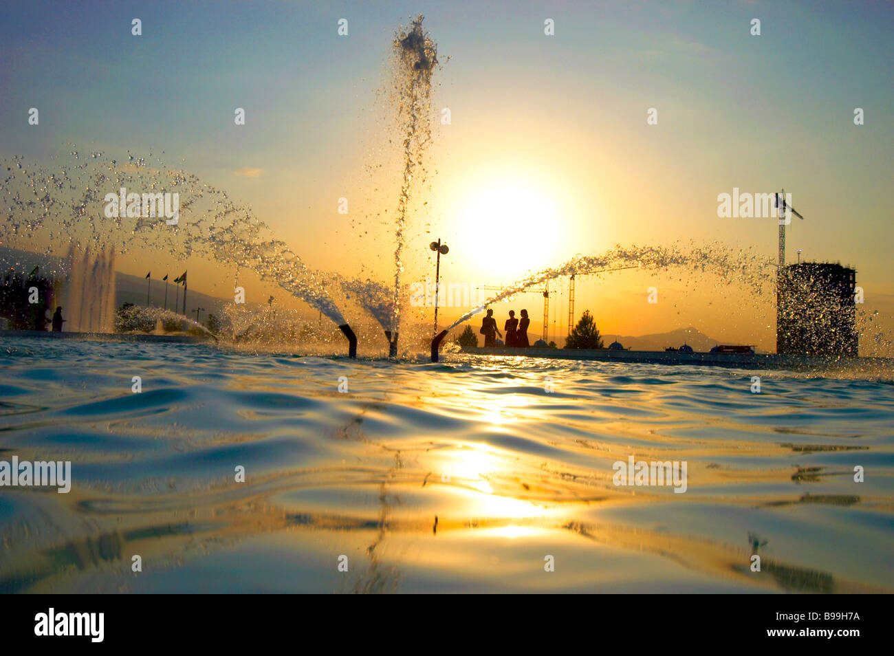 Statue de la personnalité culte Turkmenbashy Turkmenbashi Banque D'Images
