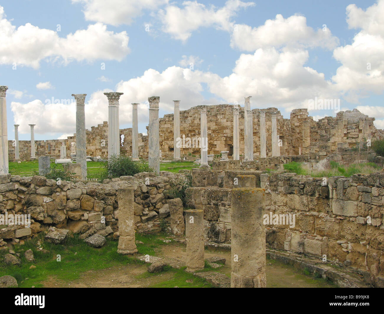 Site archéologique romain à Salamis, près de Famagouste, dans le Nord, Chypre, Banque D'Images