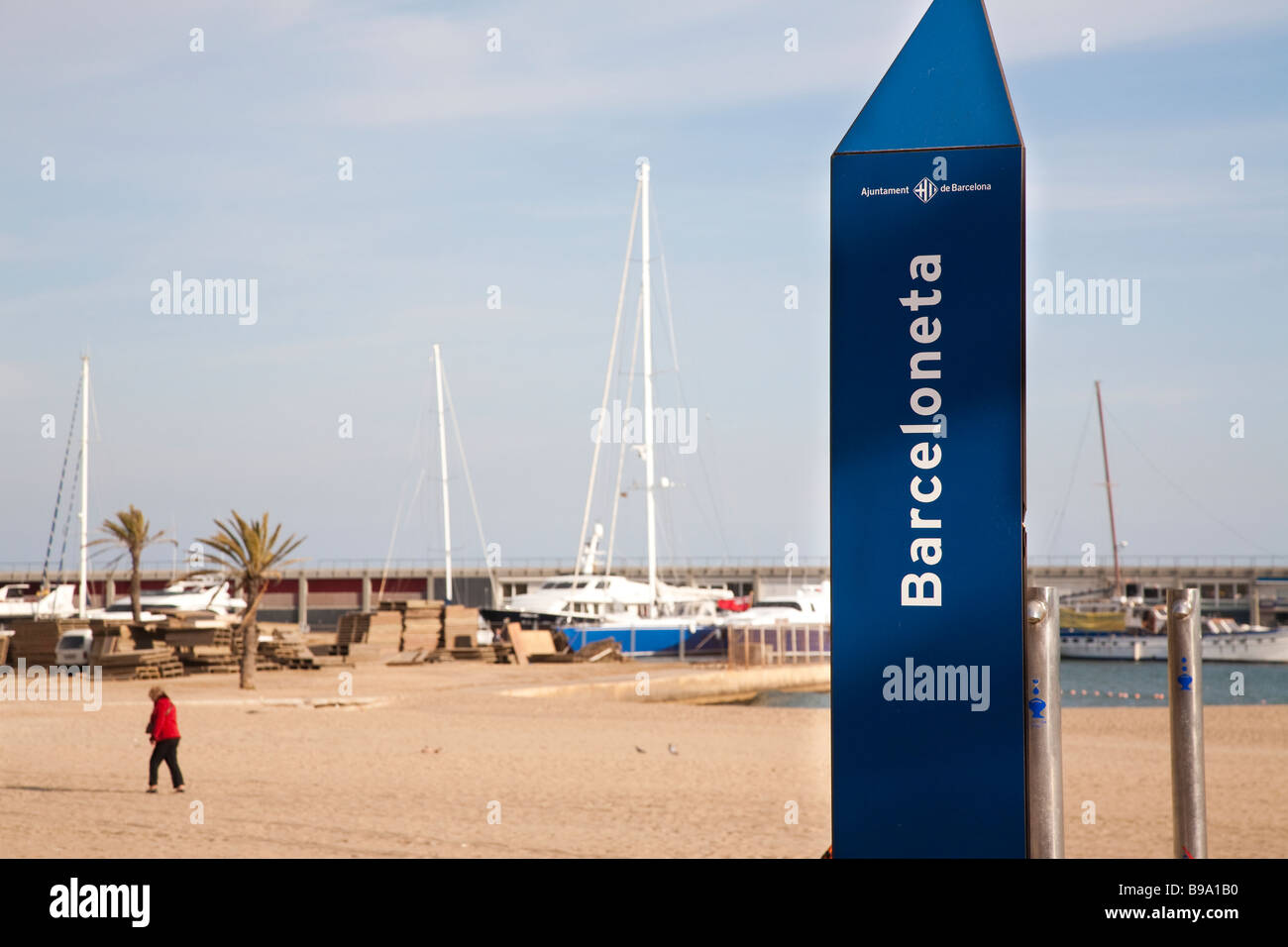 , Barceloneta Poble Nou, Barcelone Vila Olimpica Banque D'Images