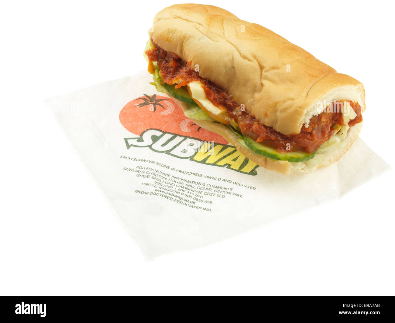 Sandwich aux boulettes de viande Banque D'Images