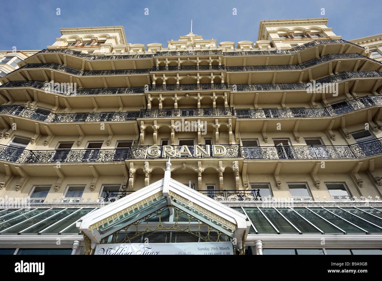 Le Grand Hôtel de Brighton UK Banque D'Images