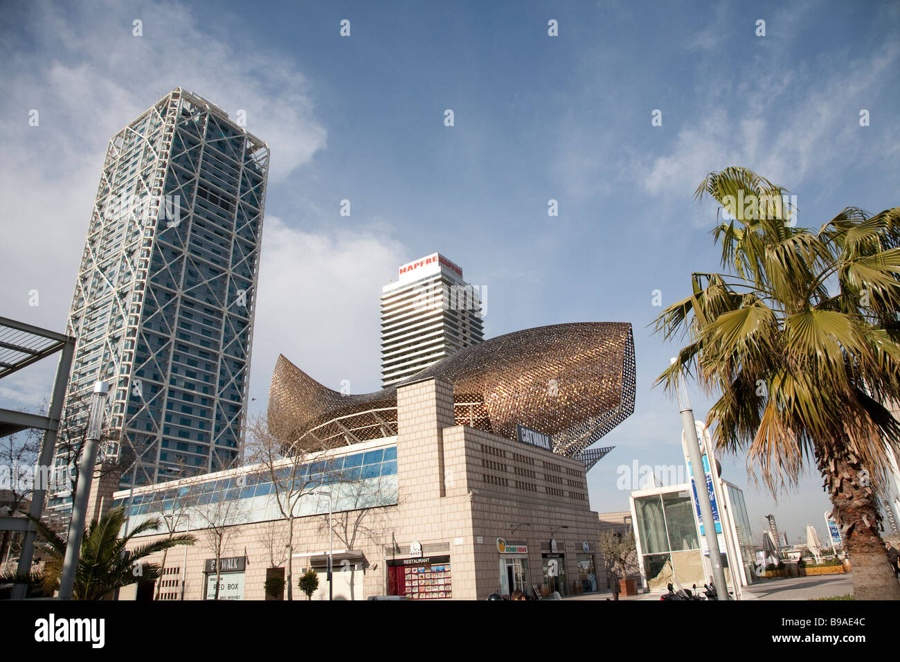 , Barceloneta Poble Nou, Barcelone Vila Olimpica Banque D'Images