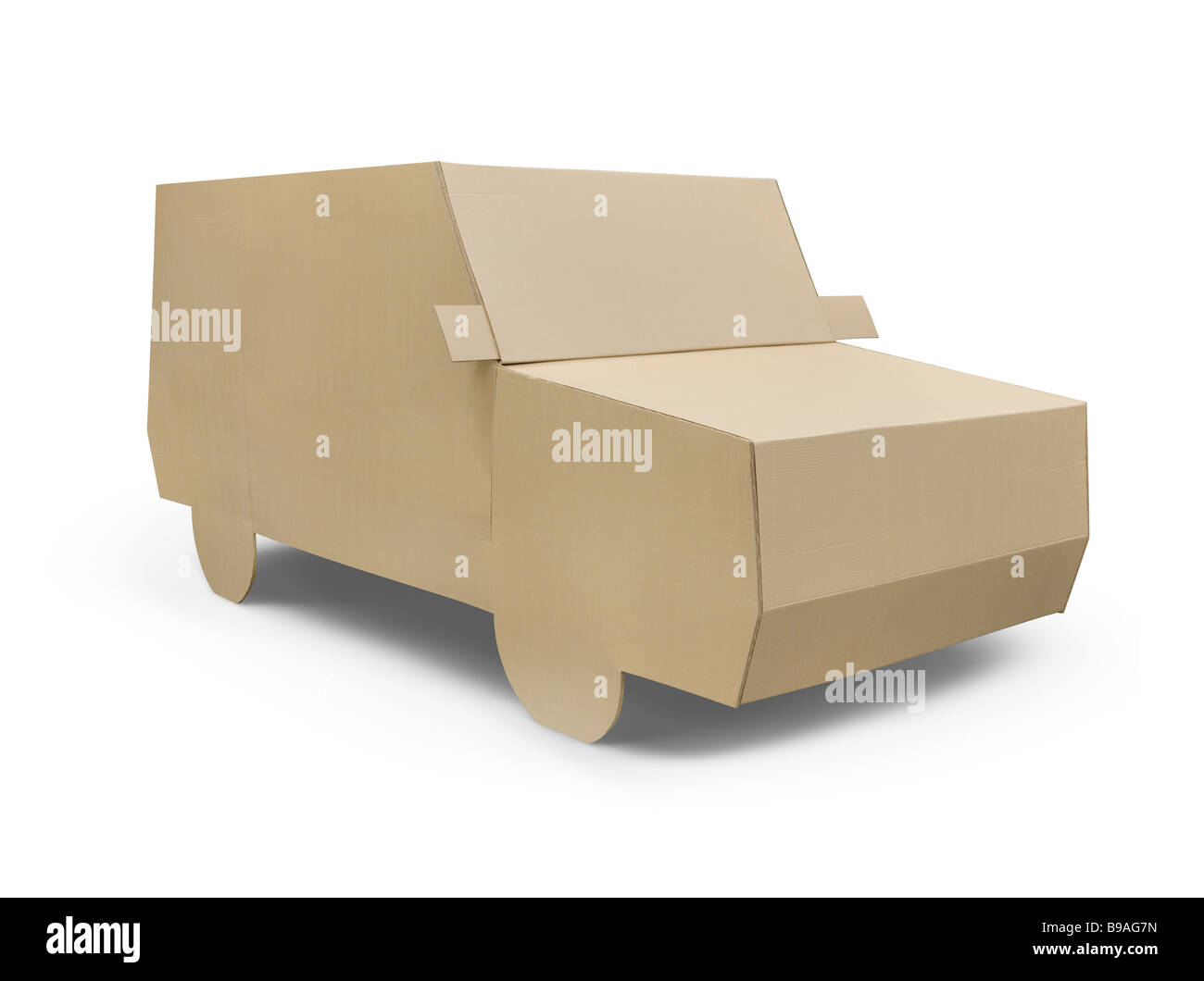 Boîte en carton voiture Banque D'Images