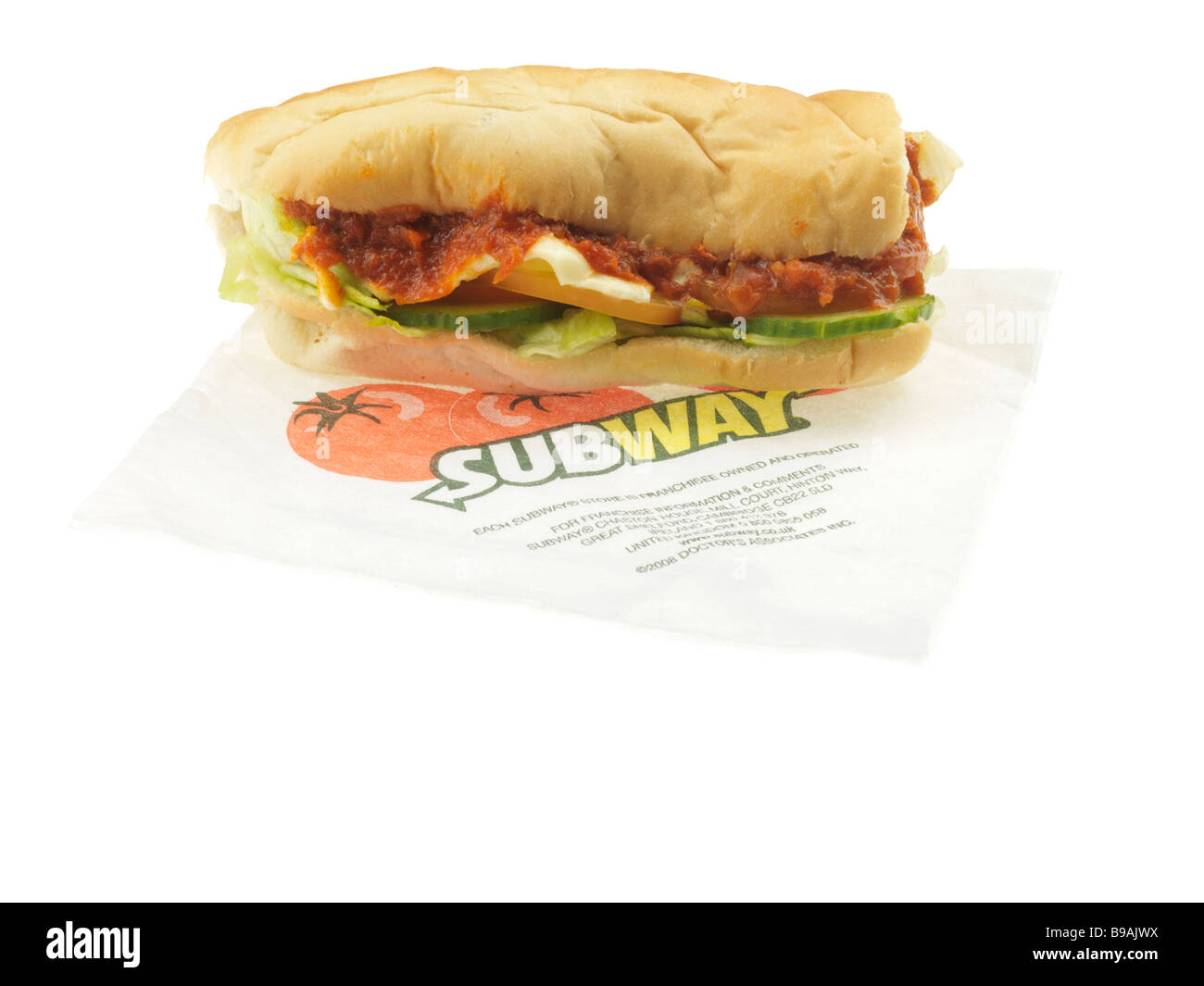 Sandwich aux boulettes de viande Banque D'Images