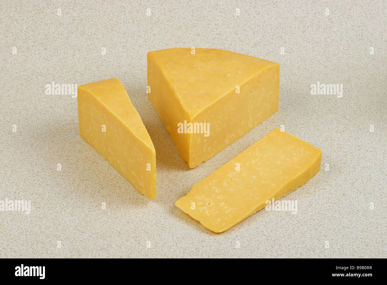 Fromage double gloucester Banque D'Images