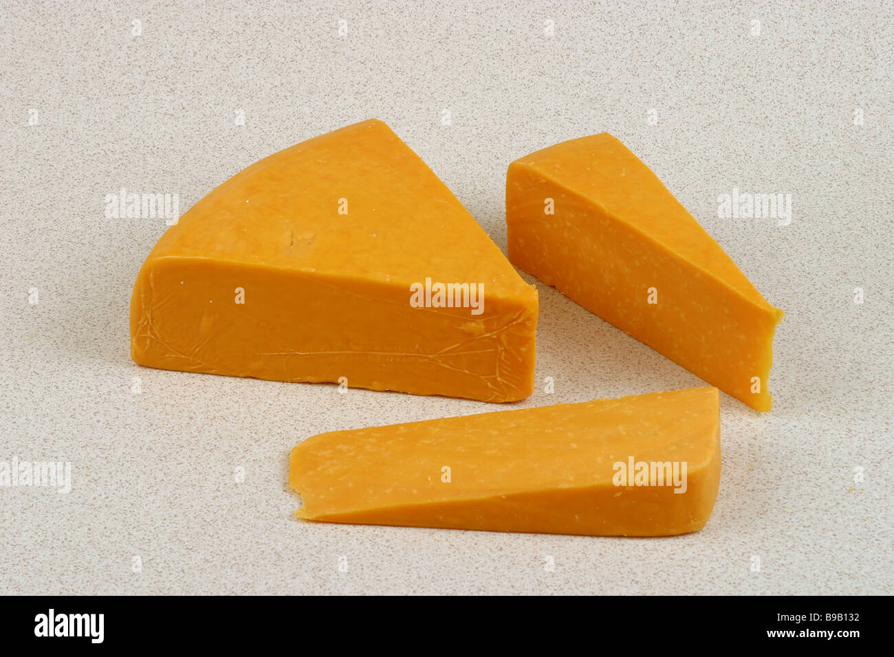 Fromage leicester rouge Banque D'Images