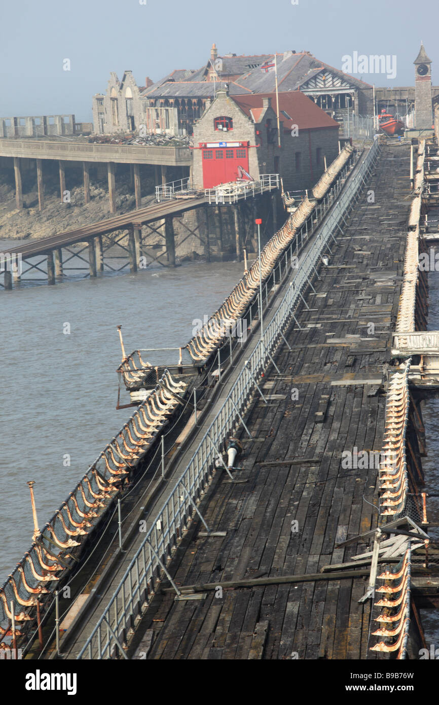 Birnbeck Pier, Weston Super Mare, Somerset, Royaume-Uni Banque D'Images