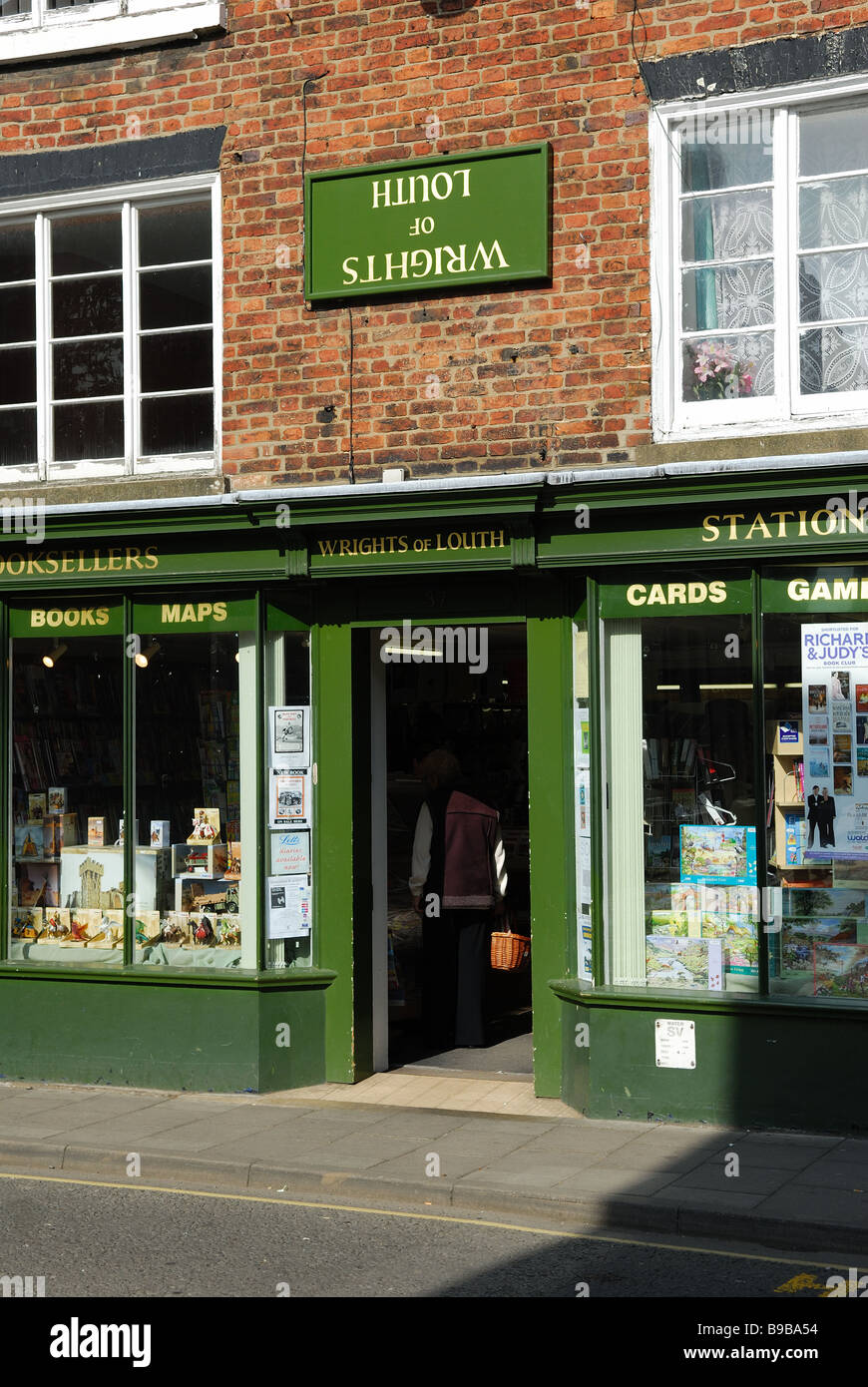 Libraires,Louth Lincolnshire en Angleterre..Wrights Banque D'Images