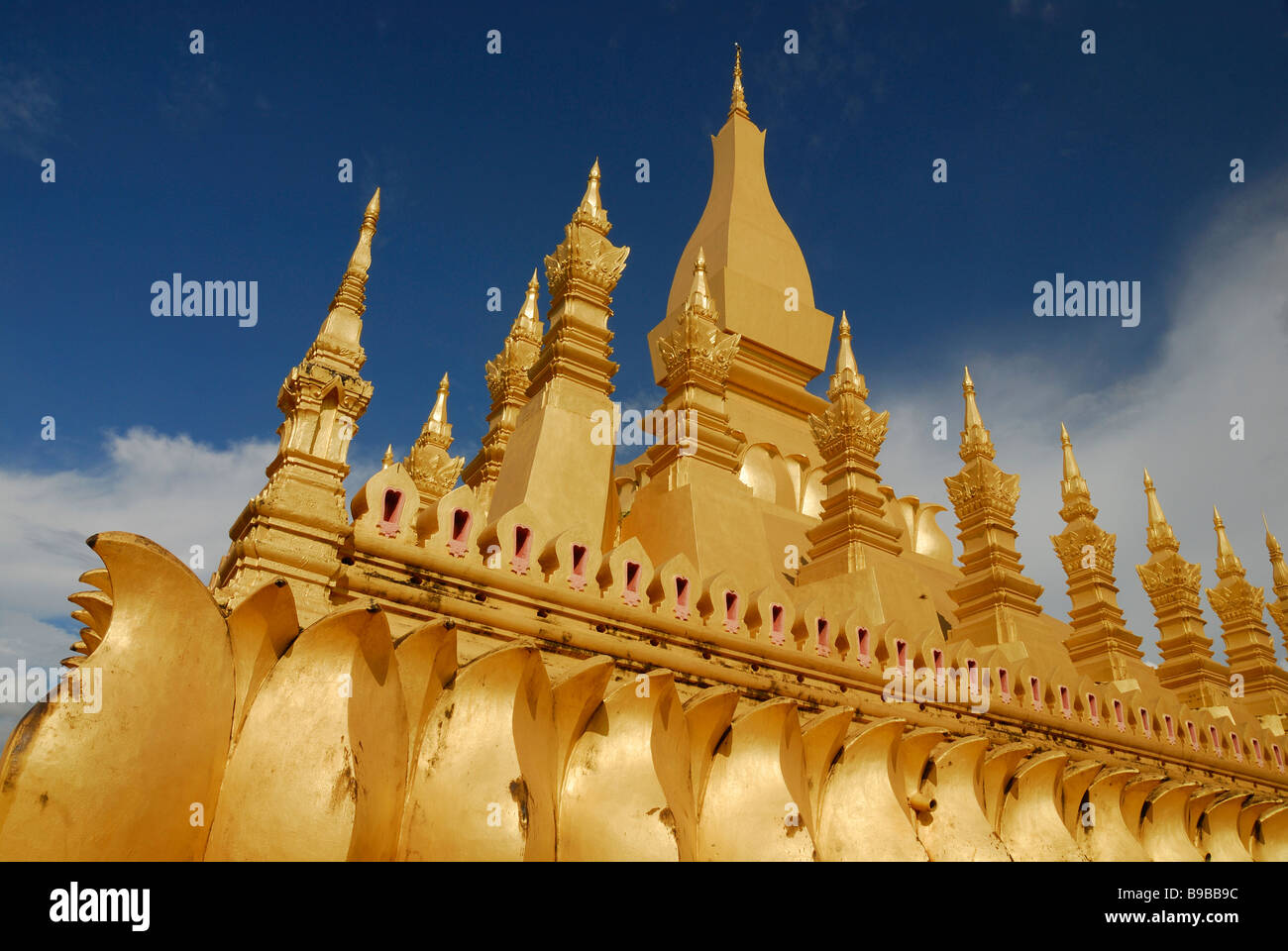 Pha That Luang, Vientiane, Laos Banque D'Images