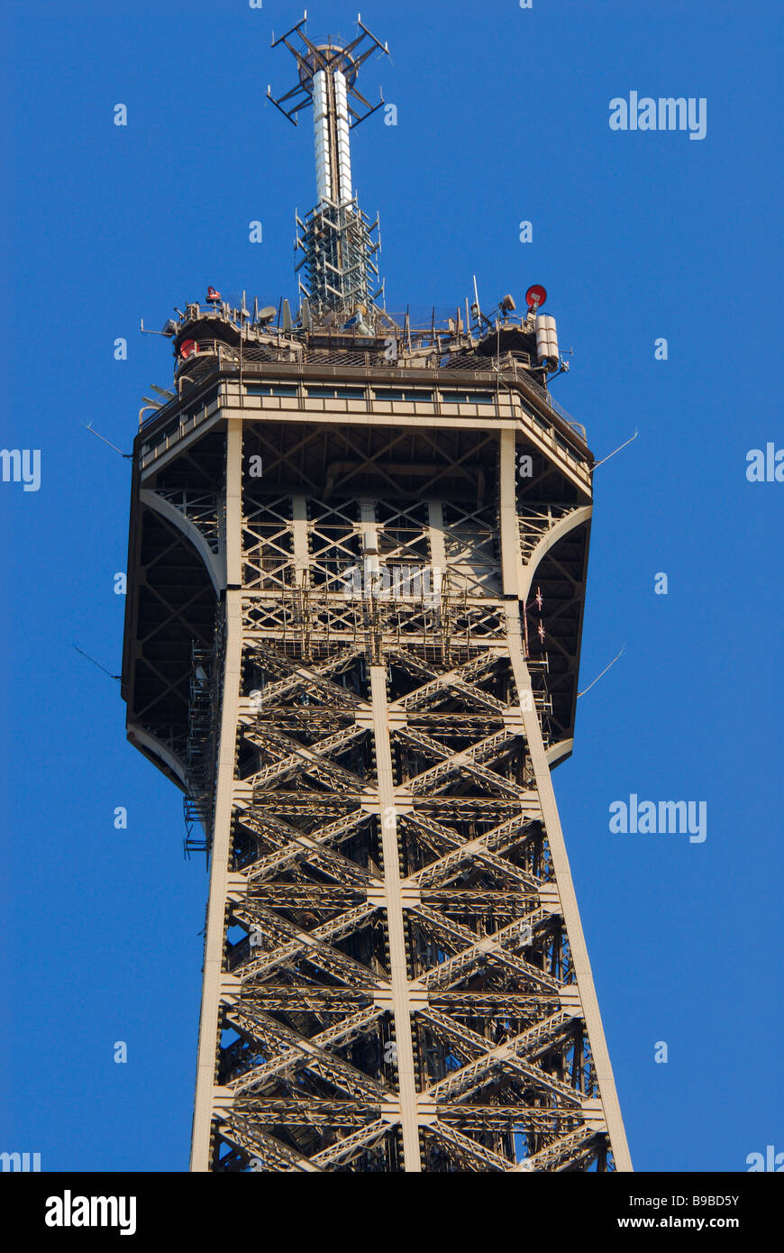 La Tour Eiffel head Banque D'Images