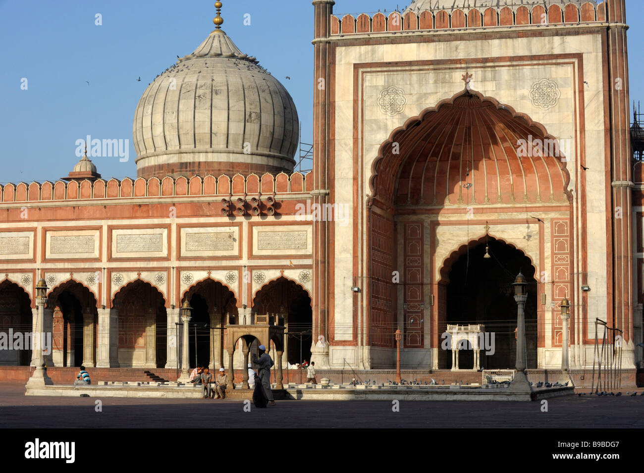 La Jama Masjid dans Old Delhi Inde Banque D'Images