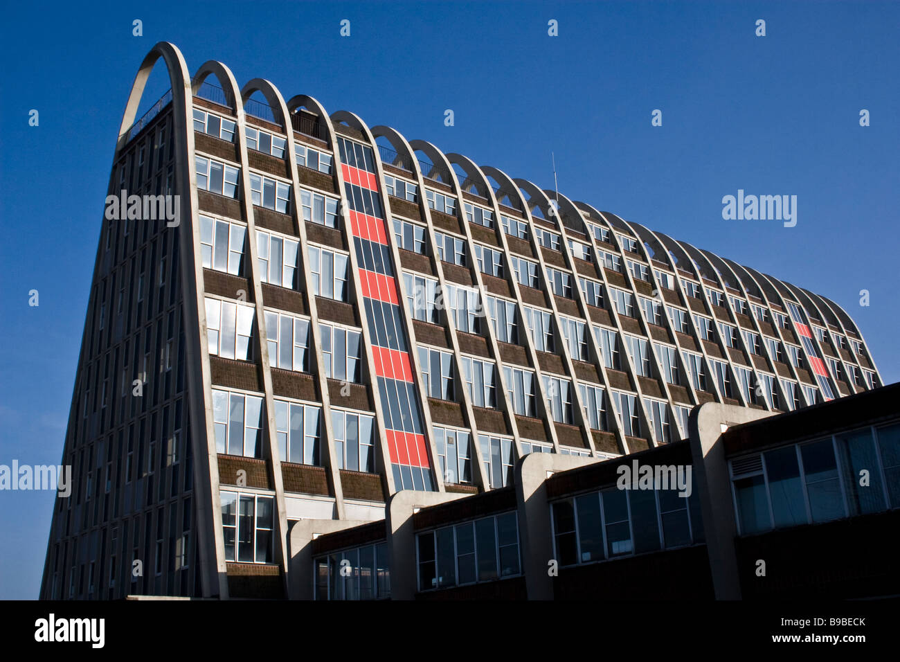 L'Université métropolitaine de Manchester, Hollings Campus, le 'Toast-Rack', bâtiment classé. Manchester, UK Banque D'Images