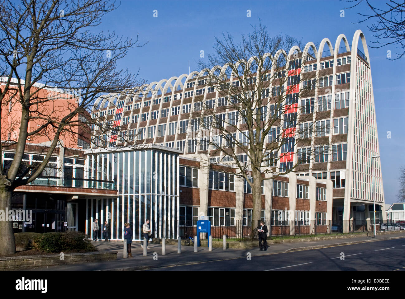 L'Université métropolitaine de Manchester, Hollings Campus, le 'Toast-Rack', bâtiment classé. Manchester, UK Banque D'Images