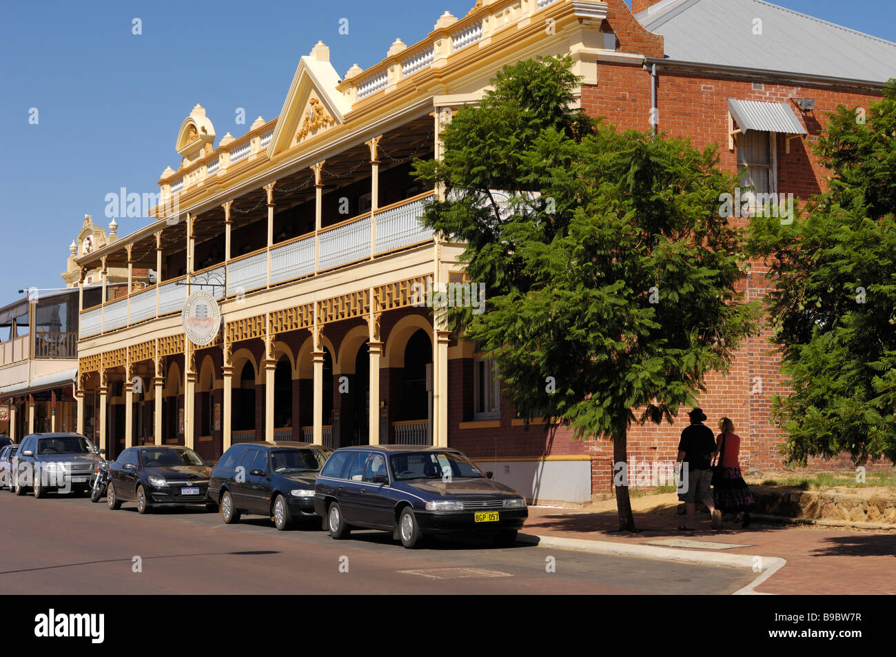 Hôtel Des Francs-maçons, sur terrasse, Stirling Toodyay, ouest de l'Australie. Banque D'Images