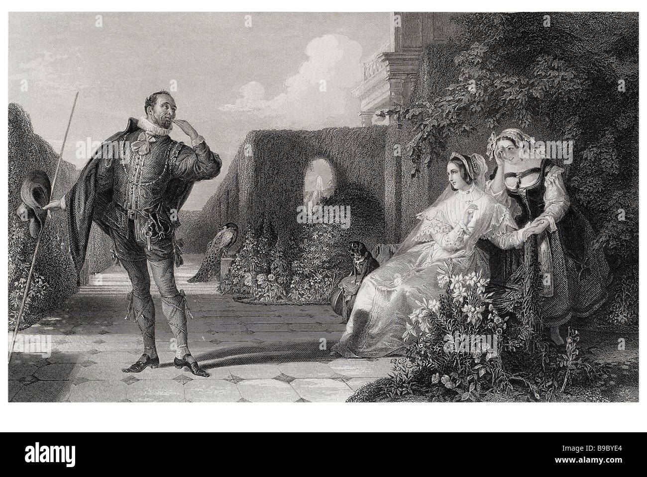 Malvolio Douzième nuit nuit des rois, ou ce que vous voulez est une comédie de William Shakespeare, basé sur la courte histoire "d'Apolloniu Banque D'Images
