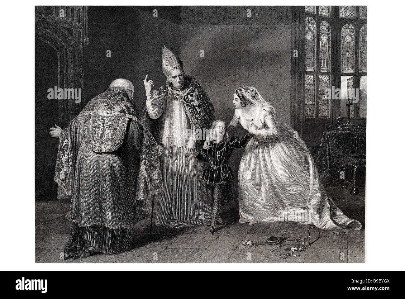 La reine Elizabeth et le duc d'york le roi Richard III Richard III est l'histoire d'une pièce de William Shakespeare, pour bee Banque D'Images