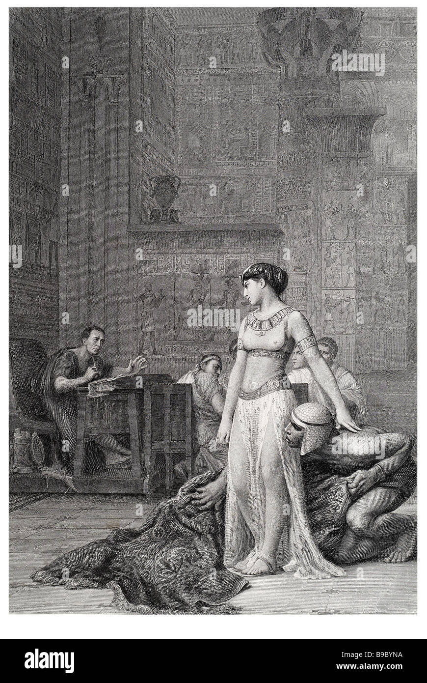 Cléopâtre et ceaser Antoine et Cléopâtre est une tragédie de William Shakespeare. Il fut imprimé pour la première fois dans le premier Folio de 1623. Banque D'Images