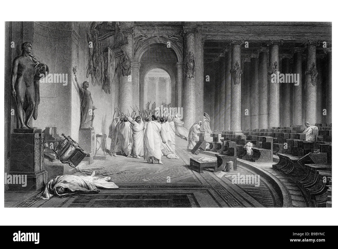La mort de César Jules César est une tragédie de William Shakespeare, aurait été composé en 1599. Il dépeint le co Banque D'Images