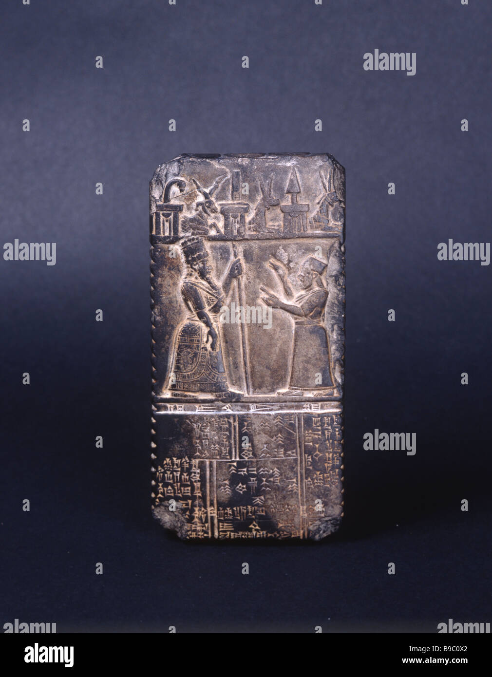 1502-7-32ay Kudurru tablet étant donné au roi de Babylone c1000 BC Banque D'Images