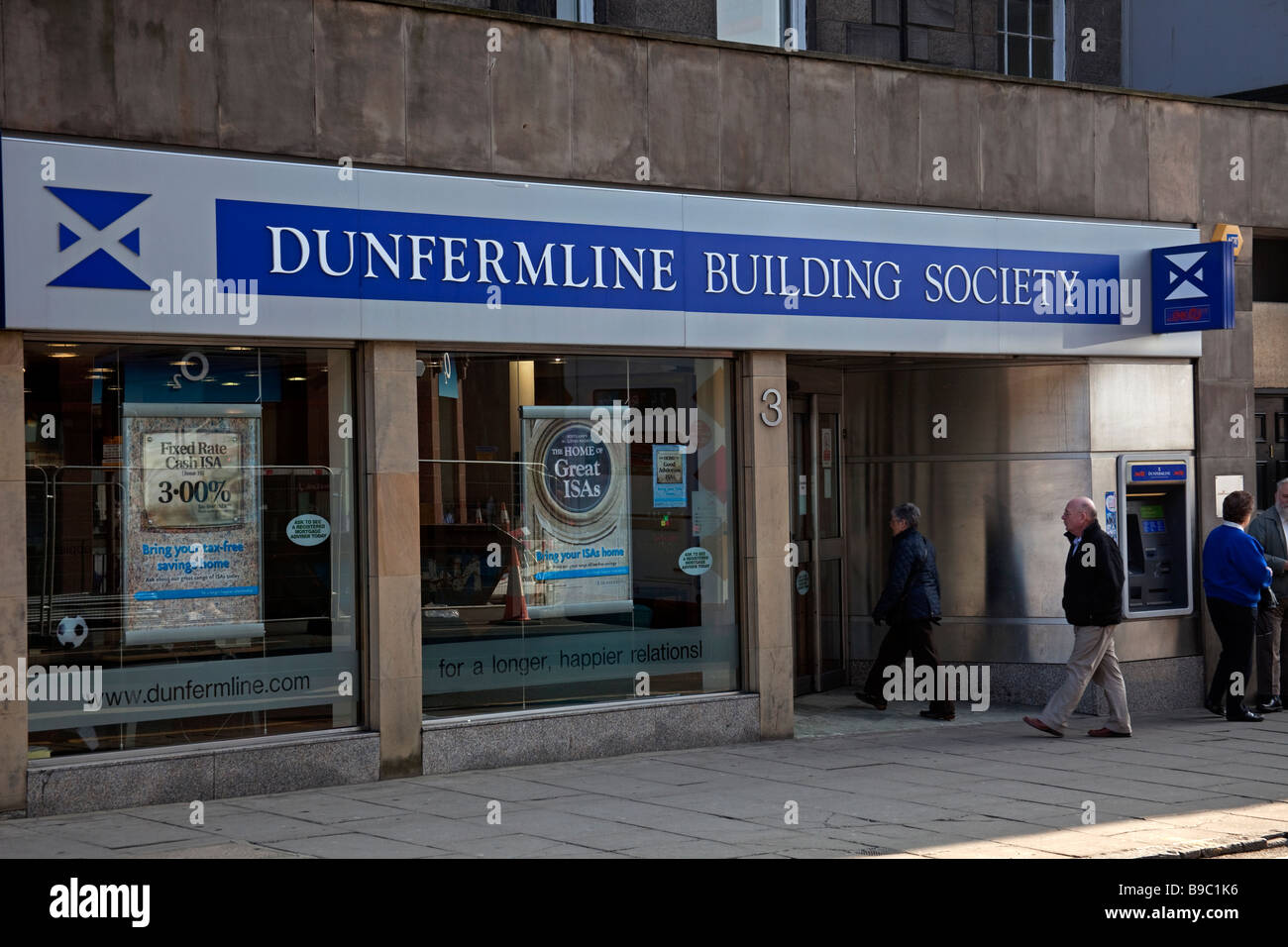 Dunfermline Building Society, Édimbourg, Écosse, Royaume-Uni, Europe Banque D'Images