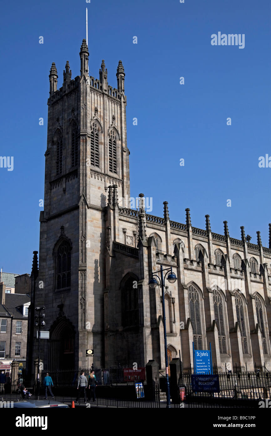 L'église Saint John's, Édimbourg, West End, Écosse, Royaume-Uni, Europe Banque D'Images