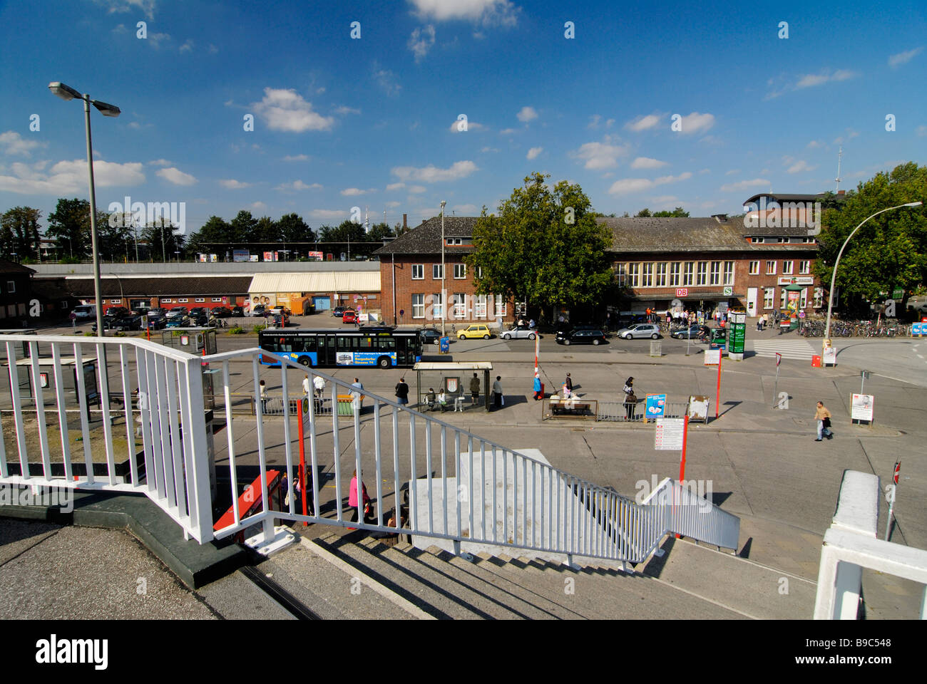 Le terminal de bus de Bergedorf, Hambourg avant la reconstruction en 2007. Banque D'Images