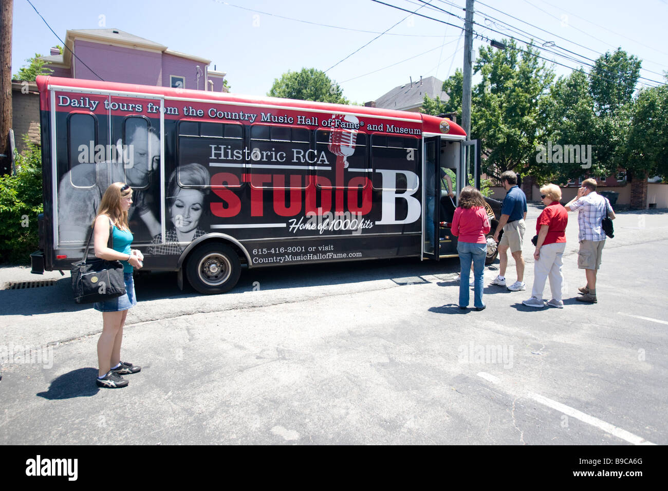 Studio B tour bus RCA Nashville Tennessee USA Banque D'Images
