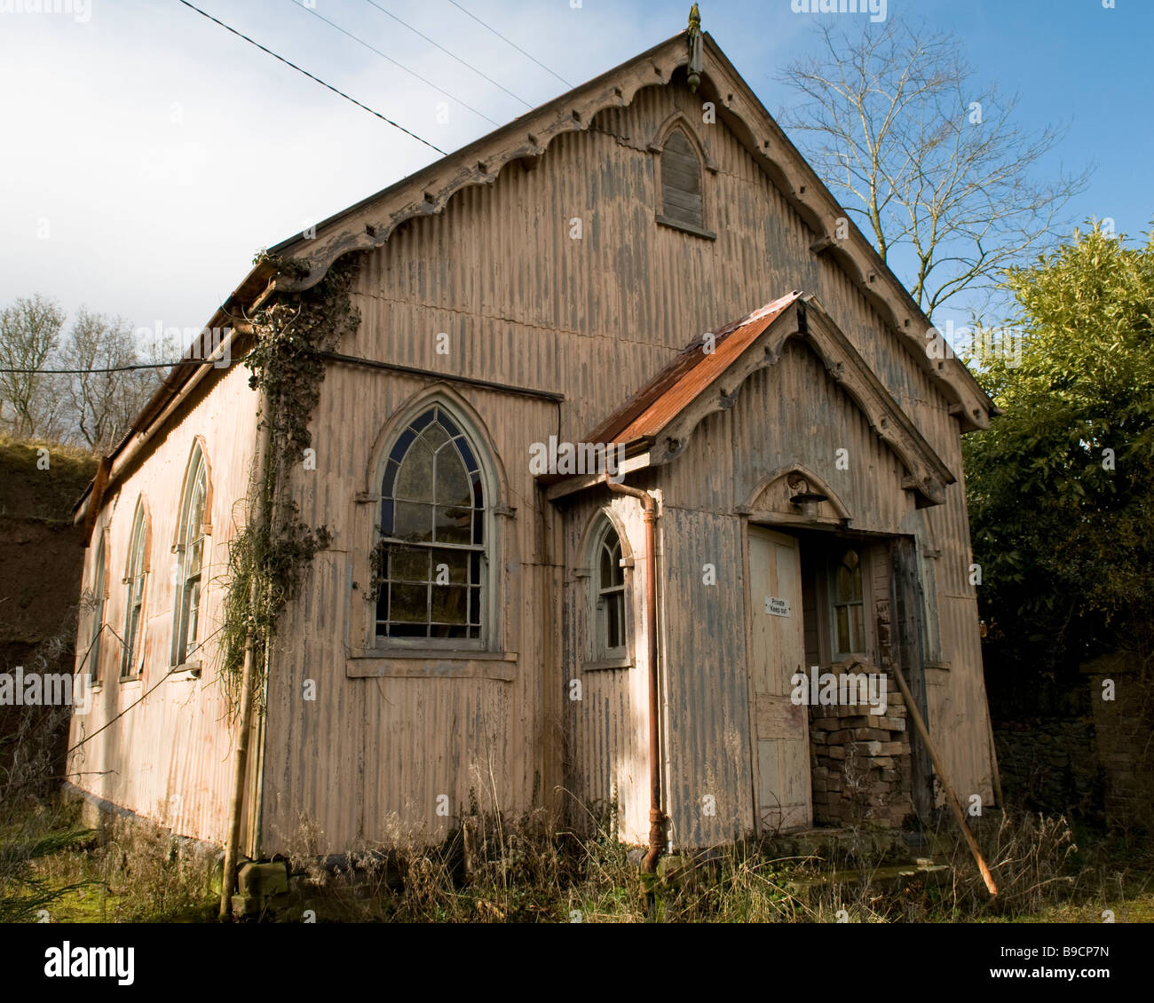 Ancienne chapelle abandonnée dans Aymestrey Herefordshire Banque D'Images