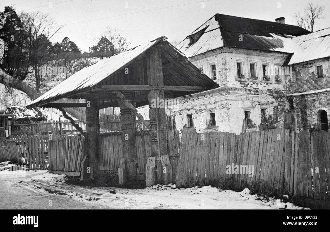Maison Sapozhnikov 17 18 siècles avant la rénovation Banque D'Images