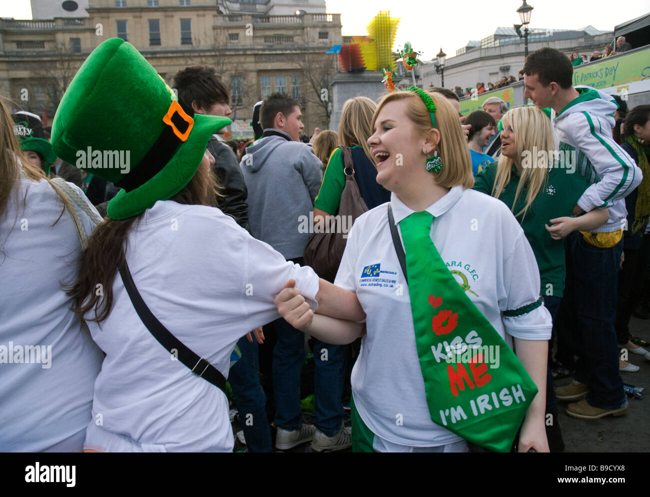 Célébrations de la St Patrick à Trafalgar Square Banque D'Images